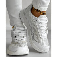 Women's Dotted Mesh Daily Wear Shoes Front