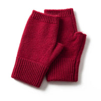 Women's Fingerless Mittens Gloves | Knit Wrist Warmer Back