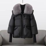 Women's Fur Collar Long Puffer Jacket | Extended Length