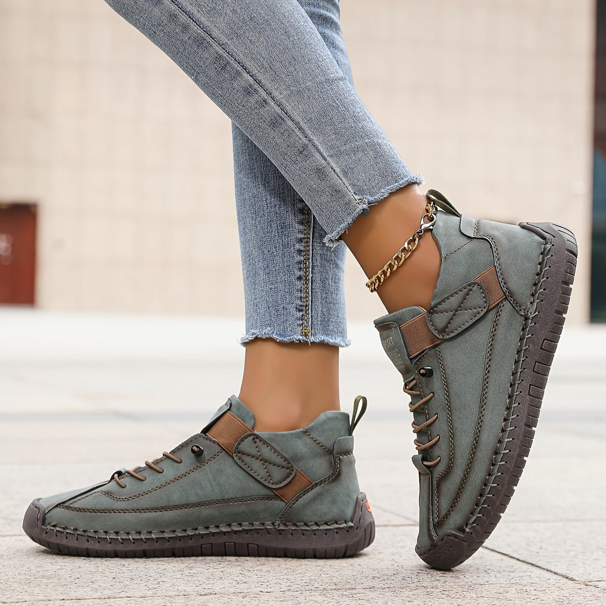 Women's Lace-Up Sneakers | Suede Low-Profile Ankle Hero