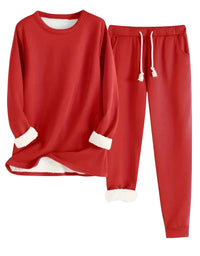 Women's Lined Sweatsuit Set | Contrast Trim Full