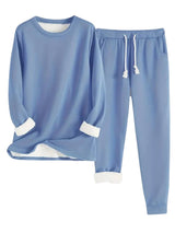 Conjunto de chándal forrado para mujer | Ribete en contraste
