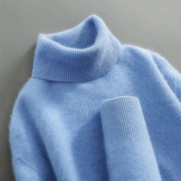 Women's Merino Wool Turtleneck Sweater | Relaxed Everyday Knit Front