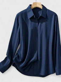 Women's Oversized Button Down Shirt | Long Sleeve Relaxed Fit Side