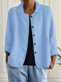 Women's Oversized Button Front Blazer | Relaxed Tailored Jacket Hero