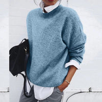 Women's Oversized Crew Neck Sweater | Relaxed Knit Layer Hero
