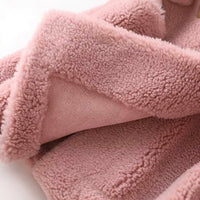 Women's Oversized Shearling Coat | Double-Breasted Lapel Lifestyle