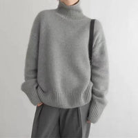 Women's Oversized Turtleneck Sweater | Relaxed Knit Fit Alternate