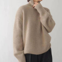 Women's Oversized Turtleneck Sweater | Relaxed Knit Fit Hero