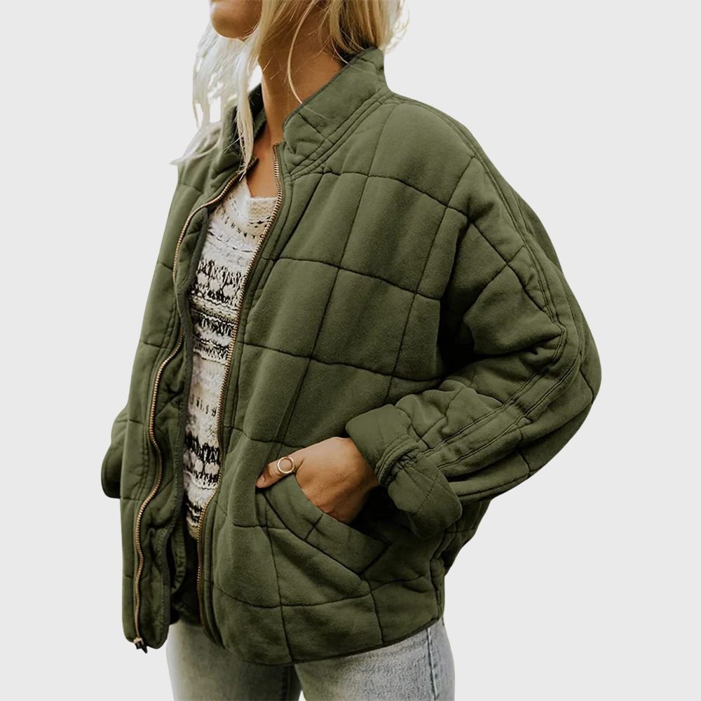 Women's Quilted Oversized Jacket | Relaxed Fit Fall Layer Hero