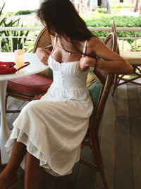 Women's Ruffle Hem Cami Midi Dress Front