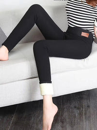 Women's Sherpa-Lined Thermal Leggings | Plush Winter Warm Full
