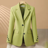 Women's Single-Breasted Blazer | Peplum Hem Tailored Fit