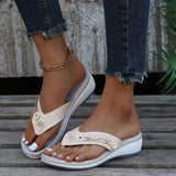 Sandalias ortopédicas para mujer con suave acolchado | Barra de pedrería