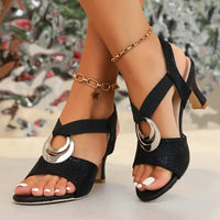 Women's Strappy Open Toe Heels Hero