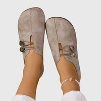 Women's Suede Ankle Boots | Button Lace Detail Front