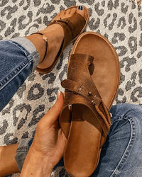 Women's Toe Ring Barefoot Flat Sandals | Minimal Everyday Hero