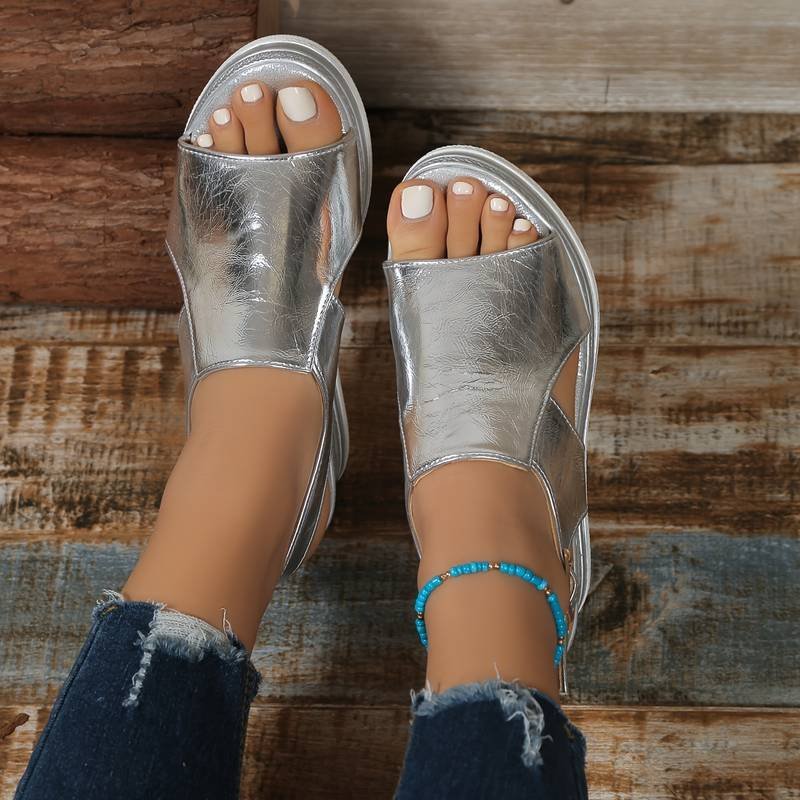 Women's Wedge Heeled Platform Orthopedic Shoes Detail