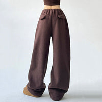 Women's Wide Leg Sweatpants | Oversized Fleece Lounge Angle