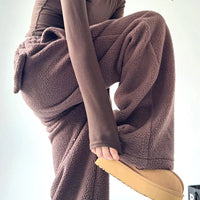 Women's Wide Leg Sweatpants | Oversized Fleece Lounge Full