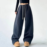 Pantalon de survêtement large pour femme | Polaire oversize pour la détente