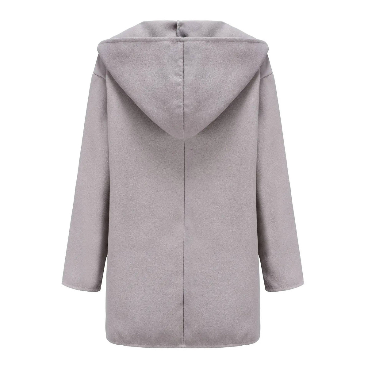 Women's Wool Blend Cocoon Coat | Draped Lapel Wrap Full