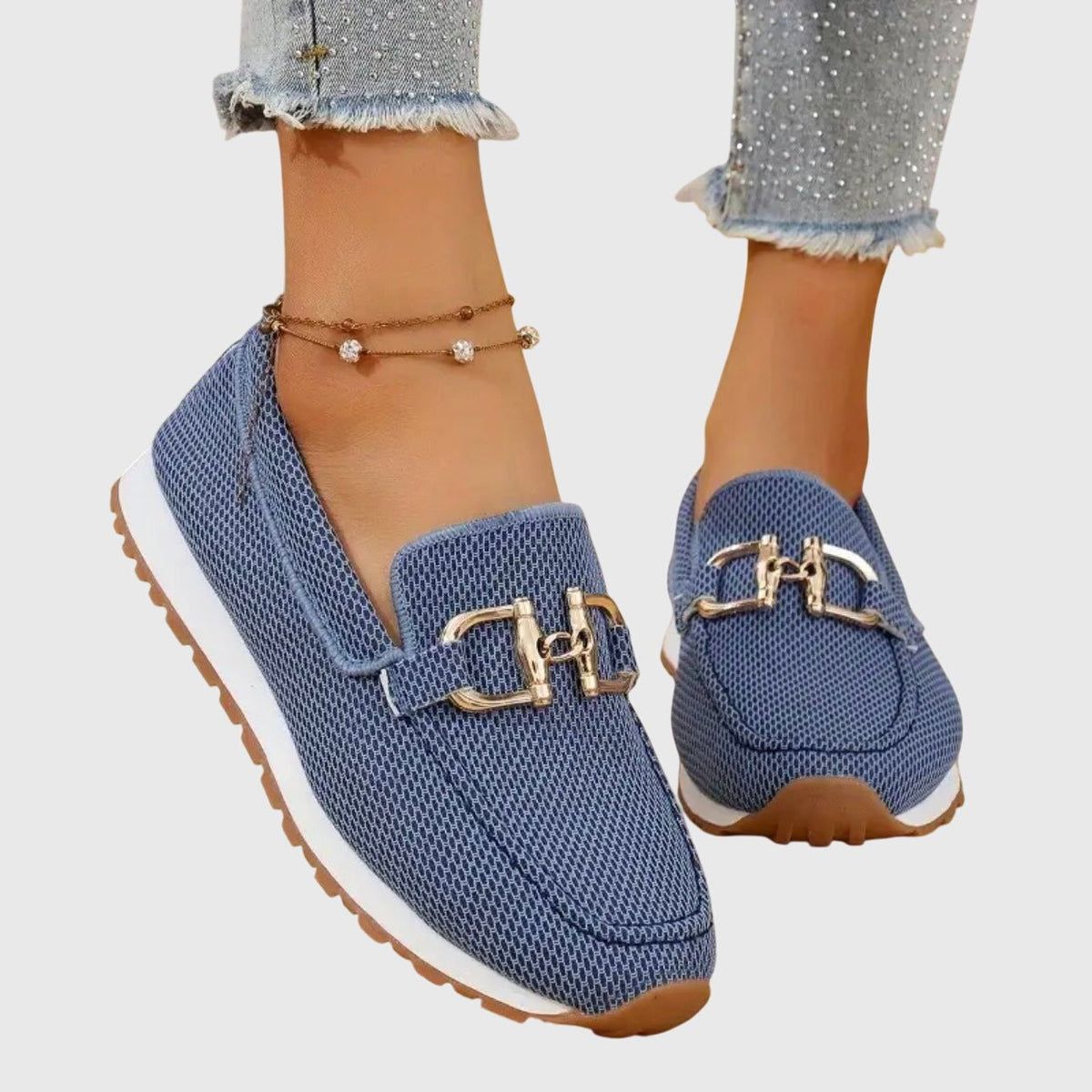 Women's Woven Loafers | Metal Hardware Slip-On Hero